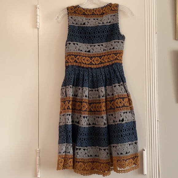 Anthro Maeve | Crocheted A-line midi dress - Picture 4 of 5